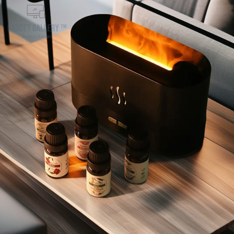 FlameGlow™ Ultrasonic Aroma Diffuser & Mist Humidifier