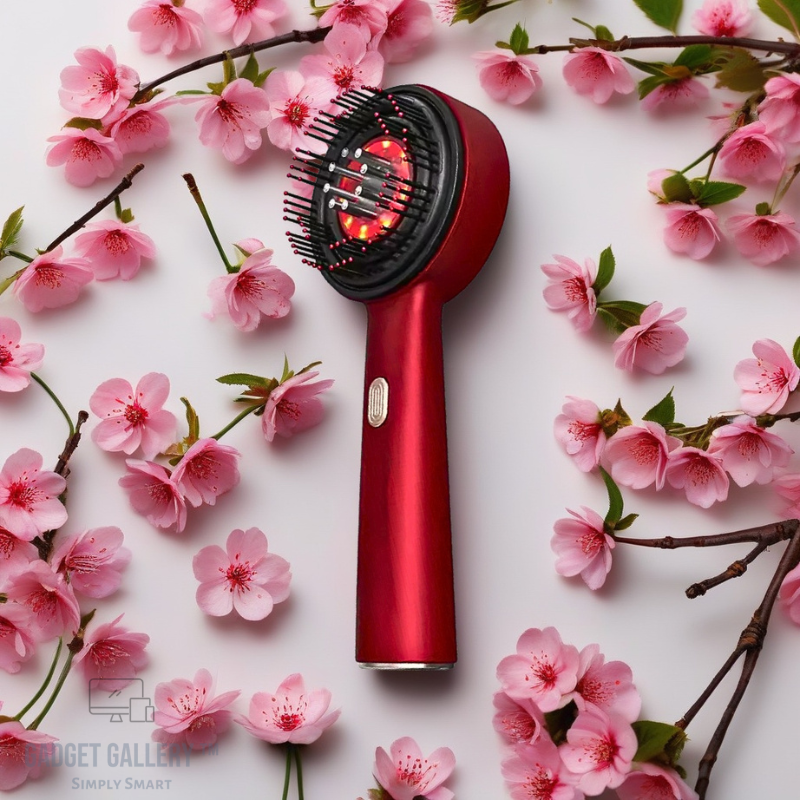 VibroGlow™ Red Light Scalp Massager & Hair Care Comb